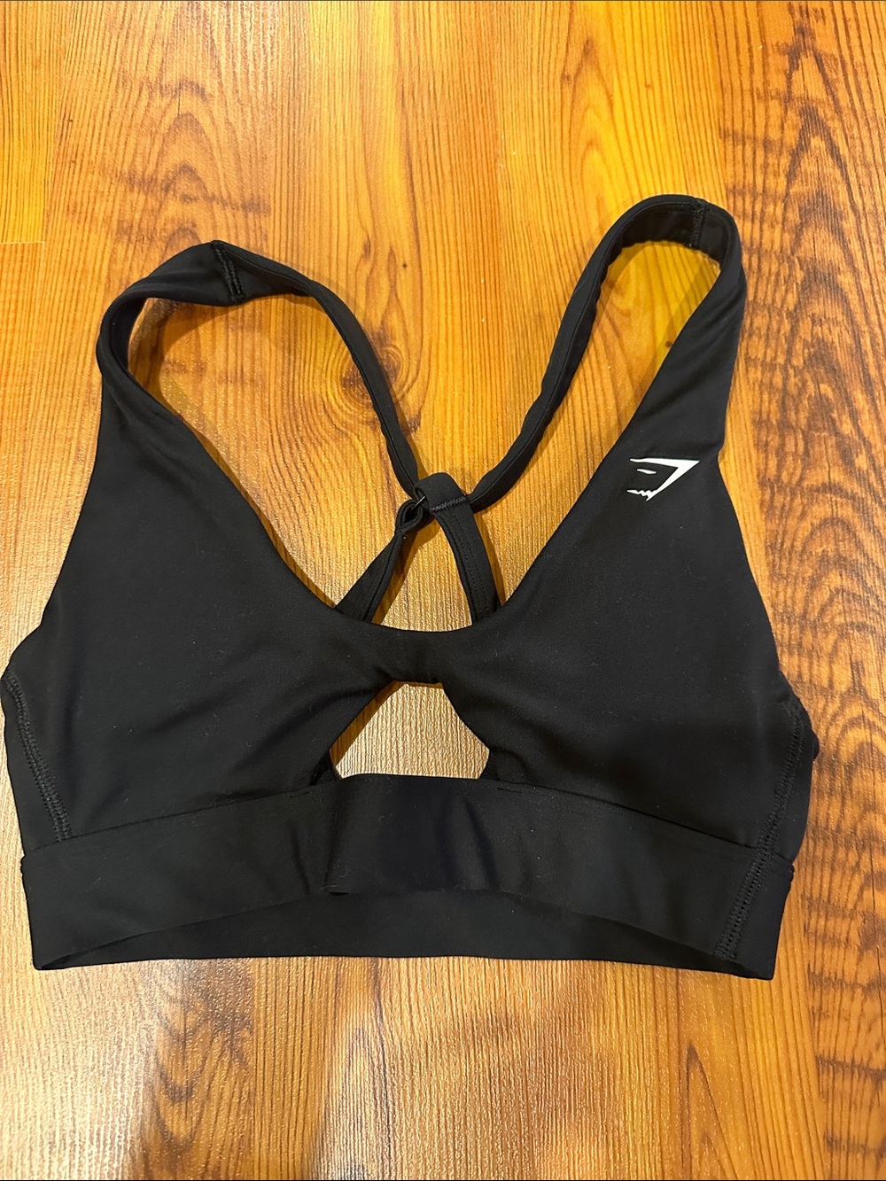 Gymshark Black Cross-Back Sports Bra